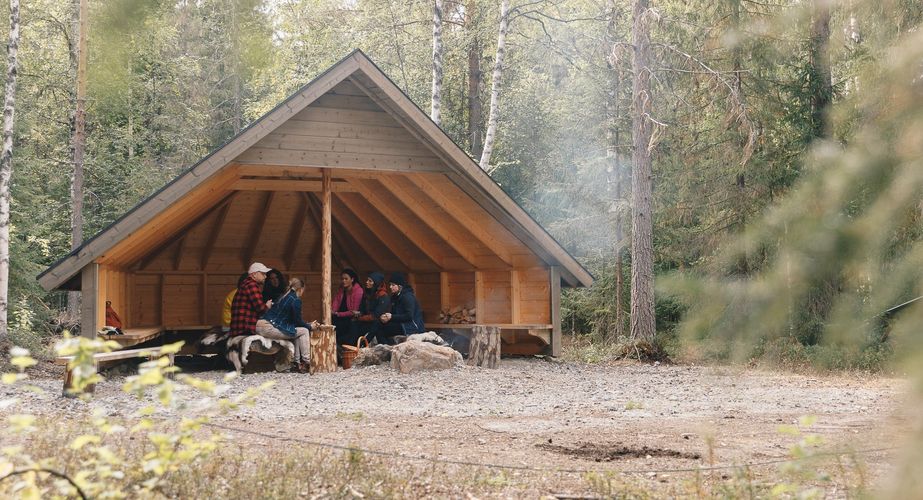 Pauze tijdens het hiken